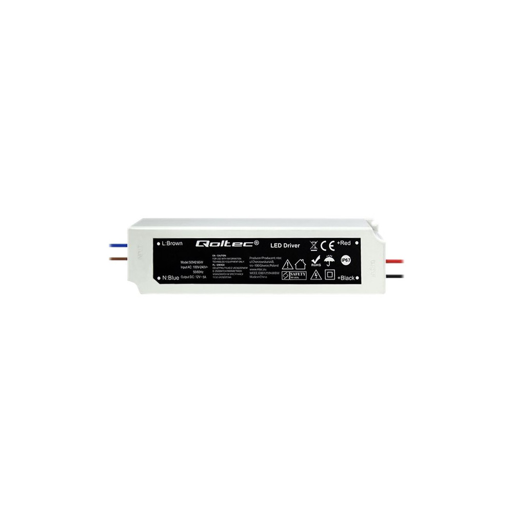 Qoltec LED driver - 60 Watt
