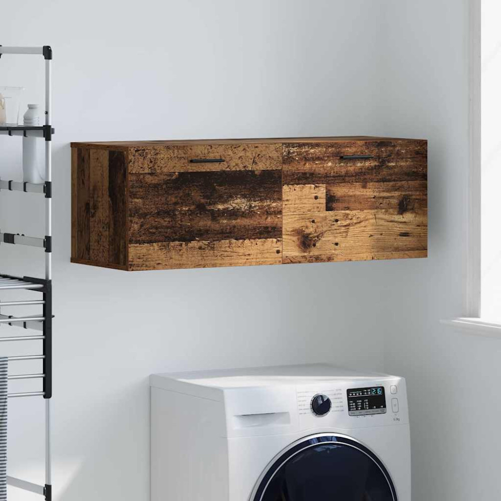 Väggskåp Gammalt trä 100 x 36.5 x 35 cm Konstruerat trä