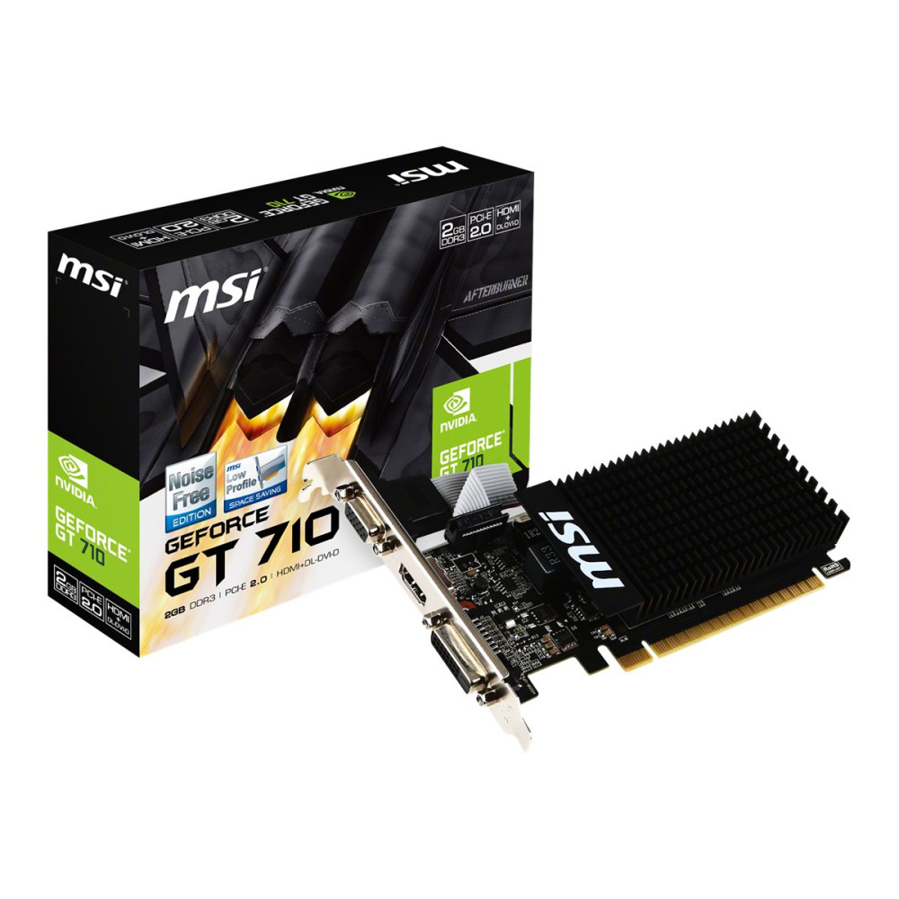 MSI GT 710 2GD3H LP - grafikkort - GF GT 710 - 2 GB