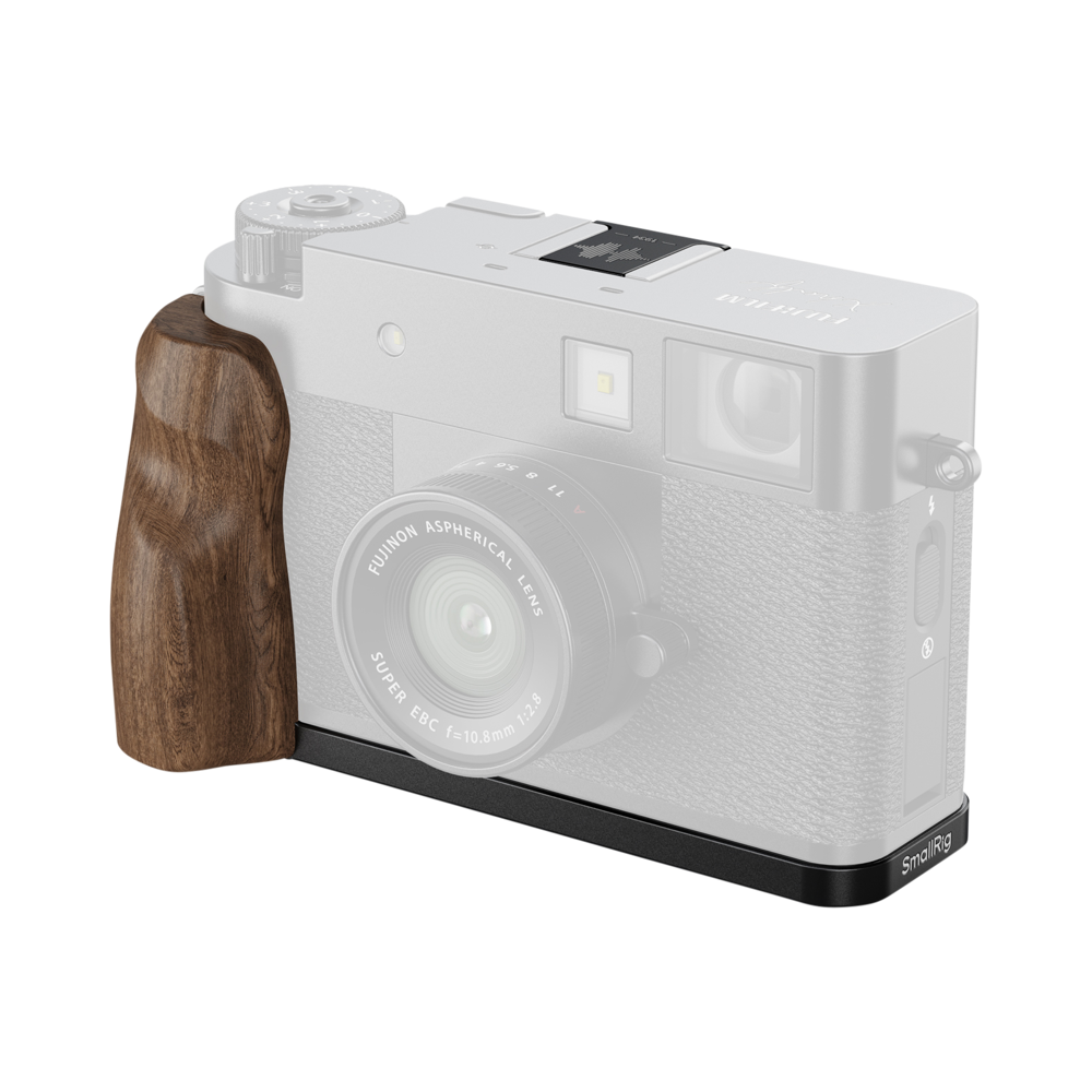 SmallRig 5224 L-Shaped Mount Plate with Wooden Handle for FUJIFILM X half Black