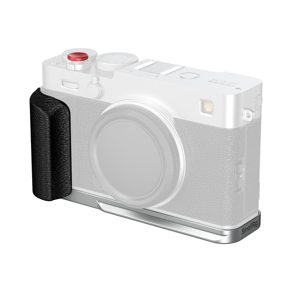 SmallRig 5447 L-Shaped Mount Plate with Silicone Handle for FUJIFILM X-E5 Silver