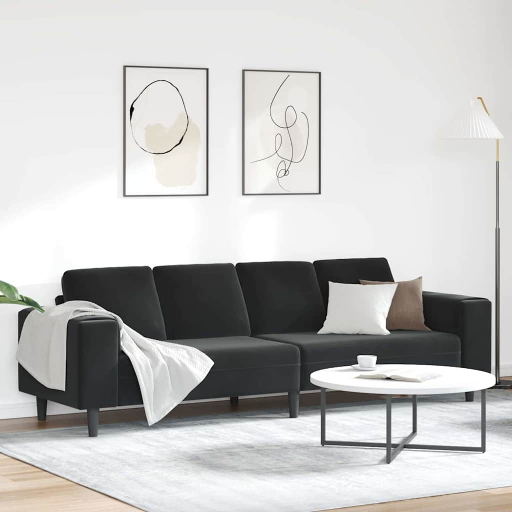 Soffset Svart Sammet