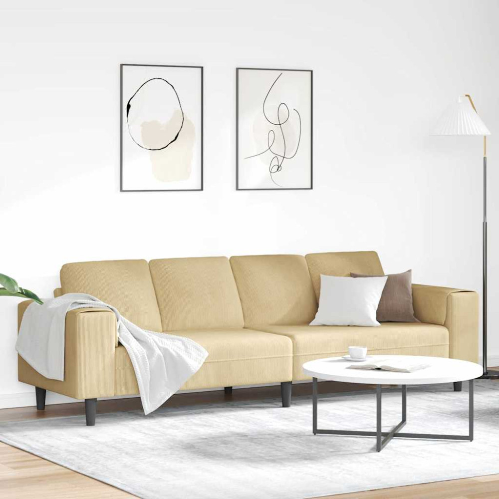 Tygsoffa med kudde Grågrön 208 cm Mockatyg