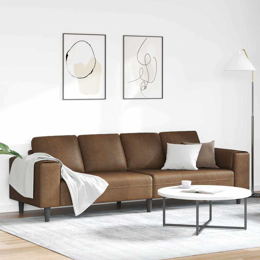Soffset Brun Faux mockaläder