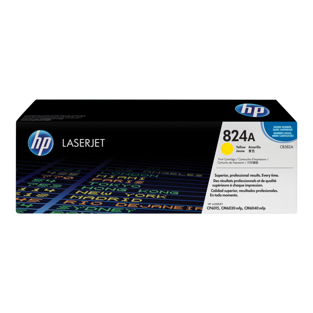 HP 824A - gul - original - LaserJet - tonerkassett (CB382A)