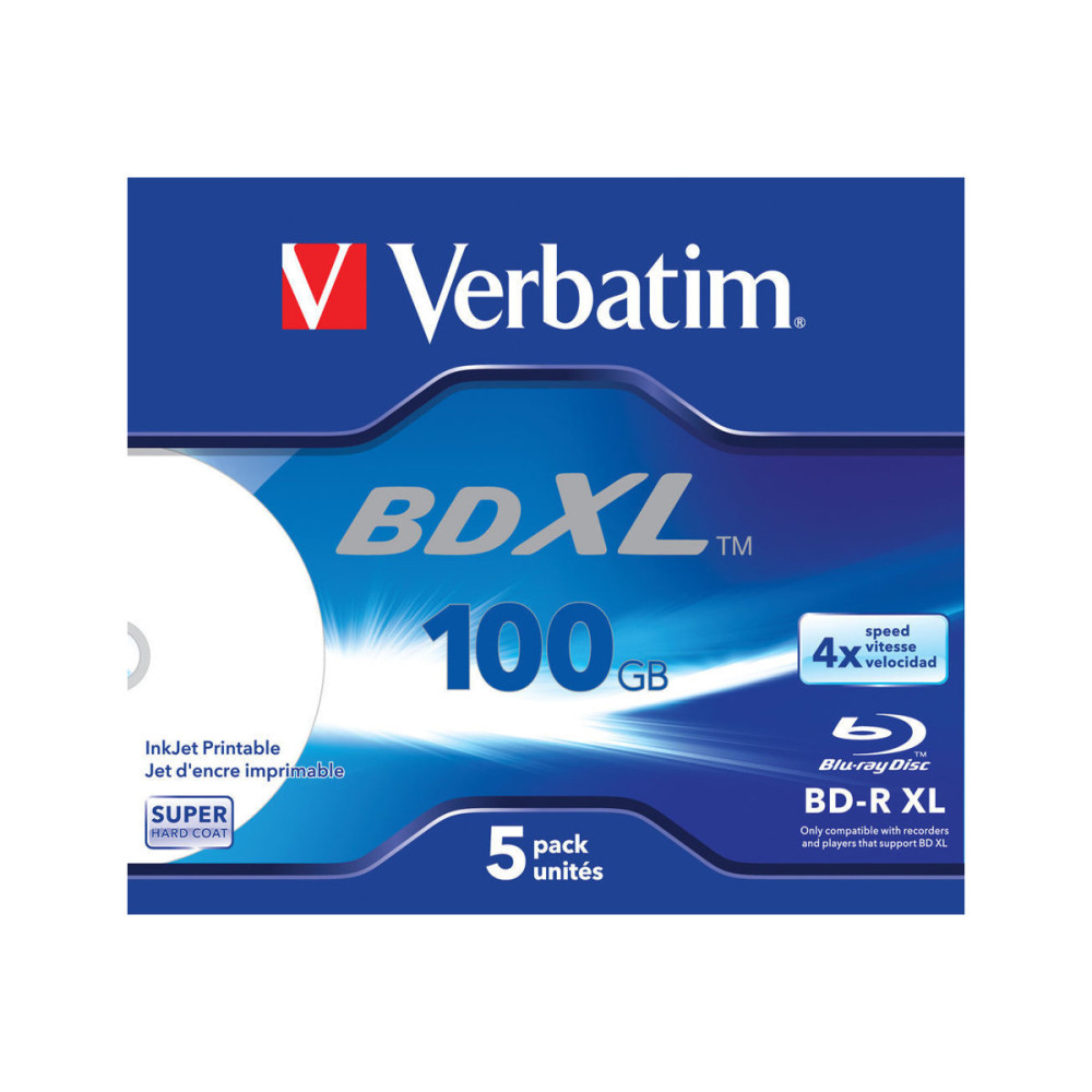 Verbatim - BD-R XL x 5 - 100 GB - lagringsmedier