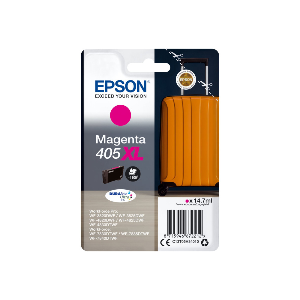 Epson 405XL - XL - magenta - original - bläckpatron