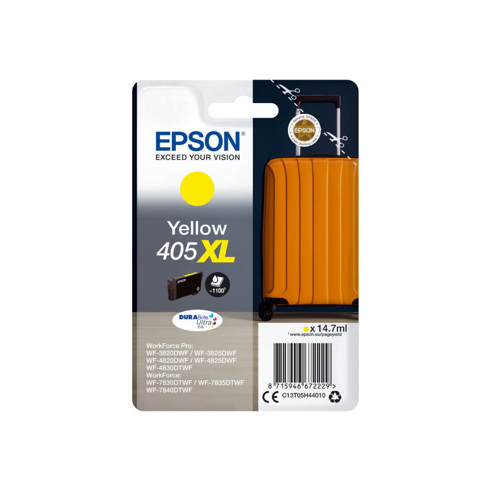 Epson 405XL - XL - gul - original - bläckpatron