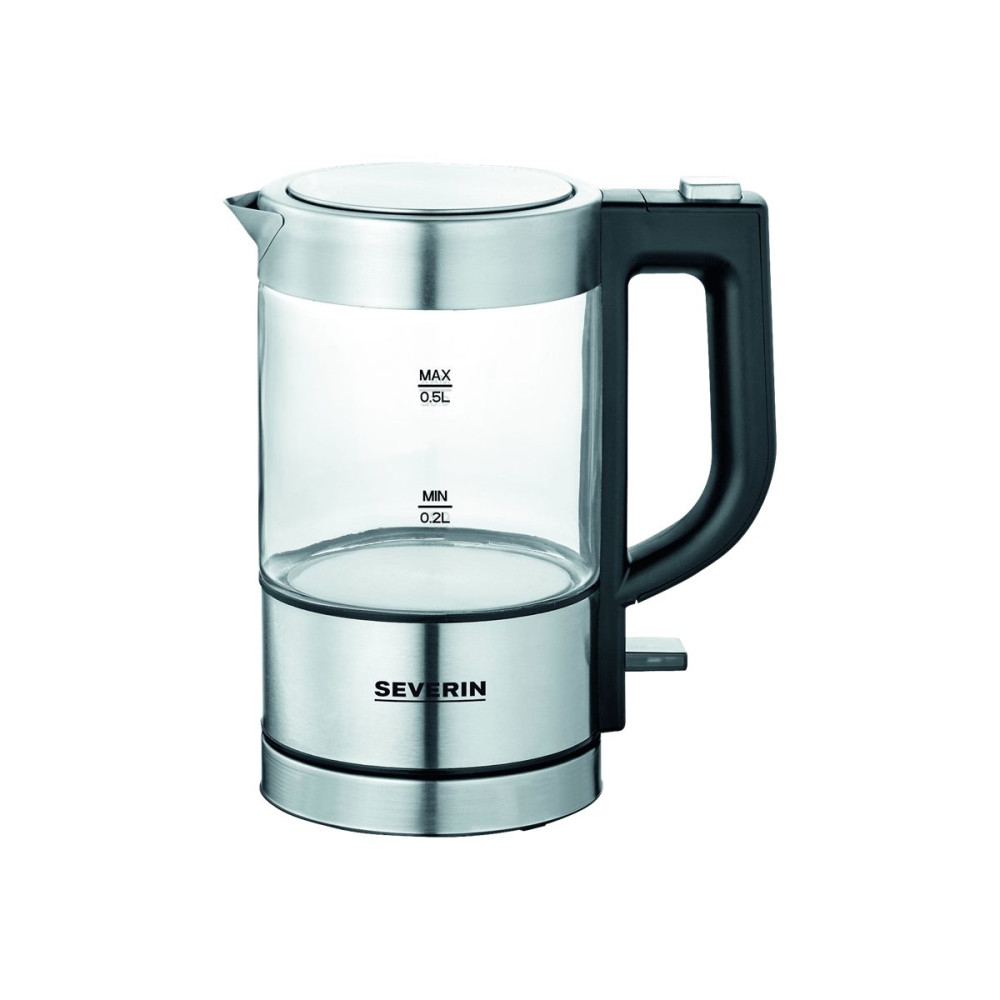 SEVERIN WK 3472 - vattenkokare - glas/rostfritt stål/svart