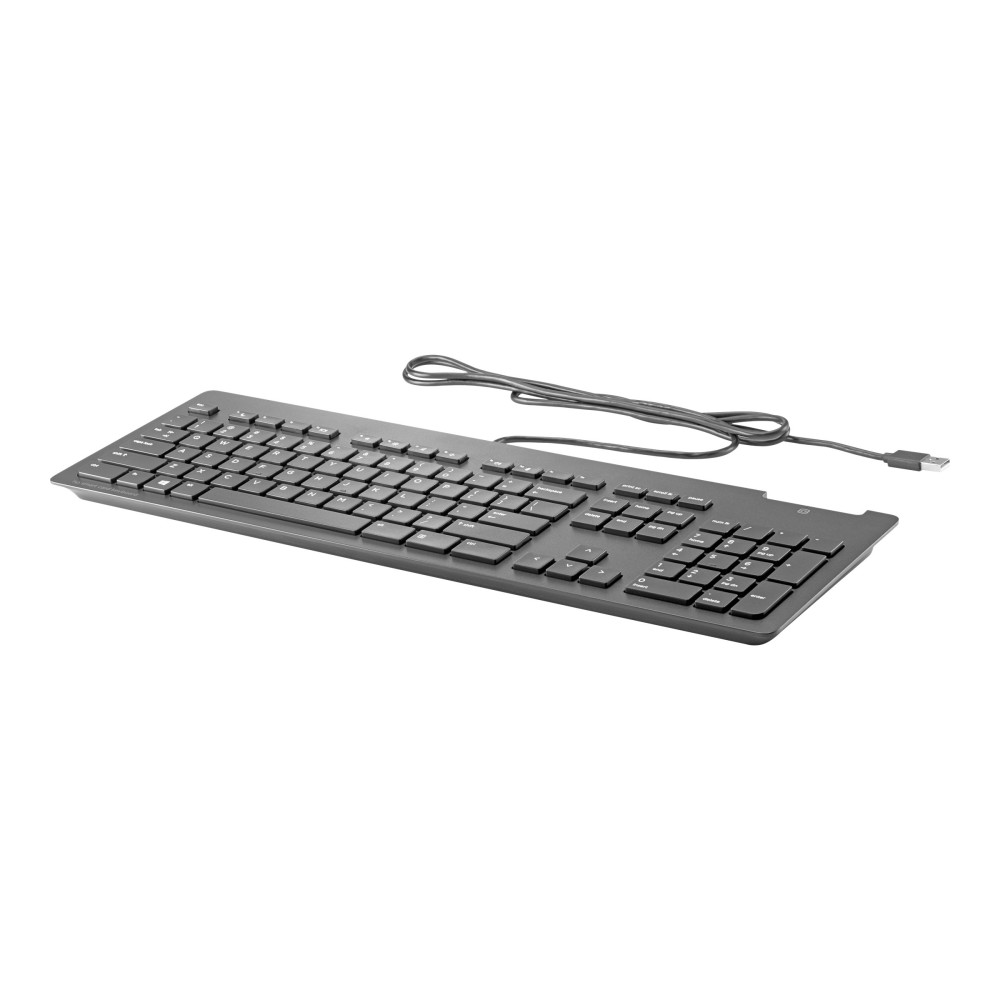 HP Business Slim - tangentbord - tysk - svart Inmatningsenhet