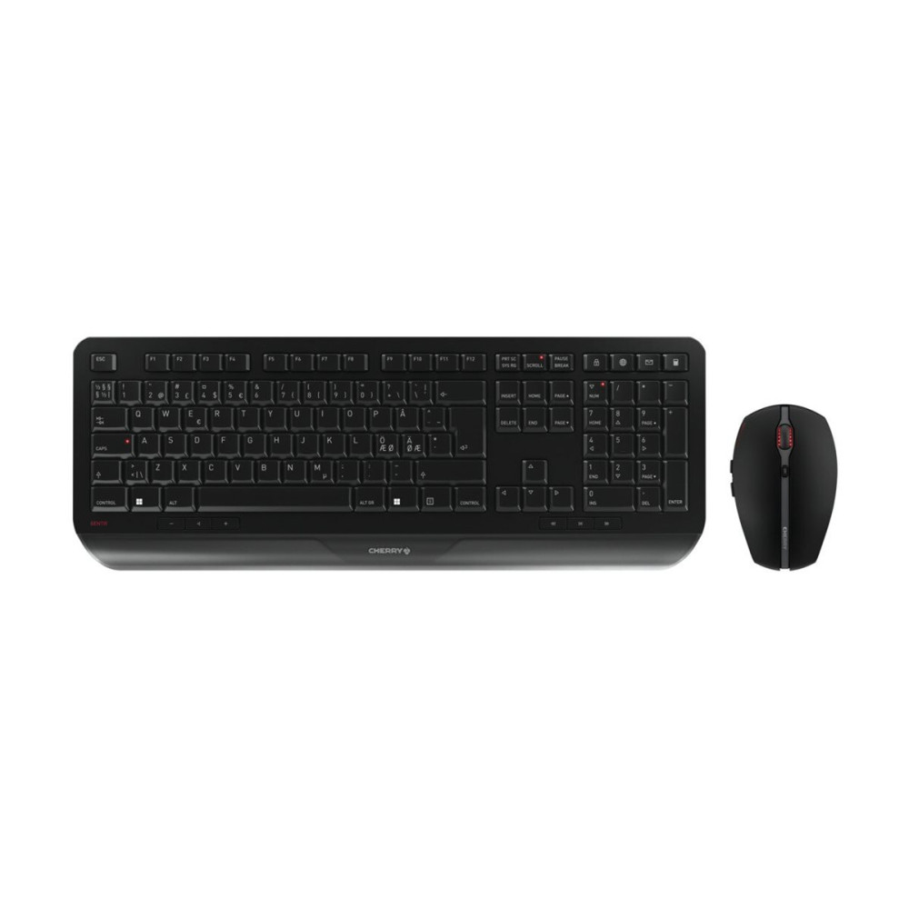 CHERRY GENTIX DESKTOP - sats med tangentbord och mus - hela norden - svart Inmatningsenhet