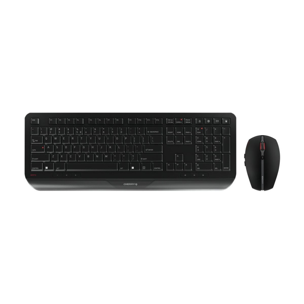 CHERRY GENTIX DESKTOP - sats med tangentbord och mus - engelska - svart Inmatningsenhet