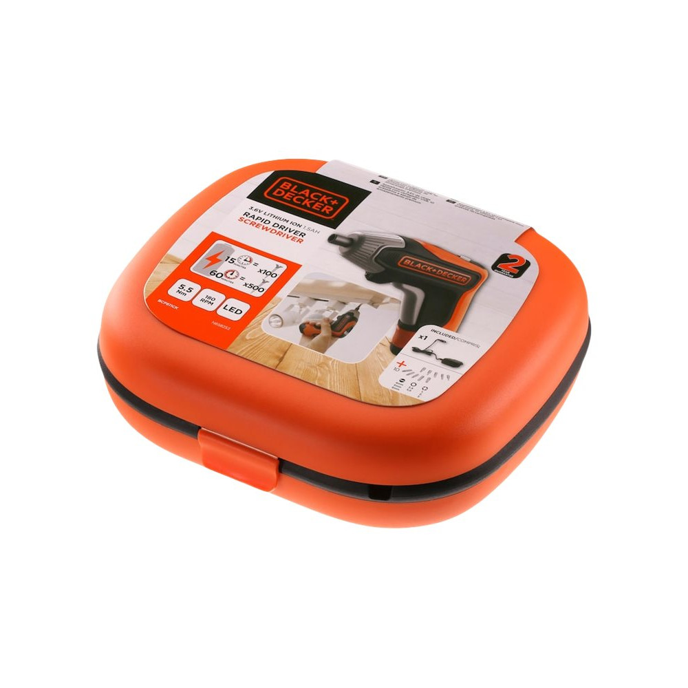 BLACK+DECKER BCF611CK - skruvmejsel - sladdlös