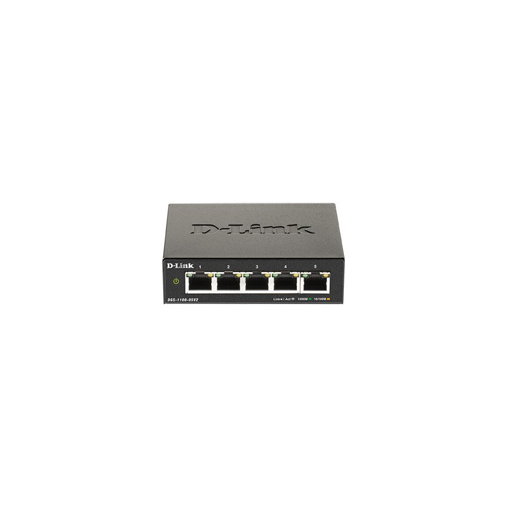 D-Link DGS 1100-05V2 - switch - 5 portar - smart