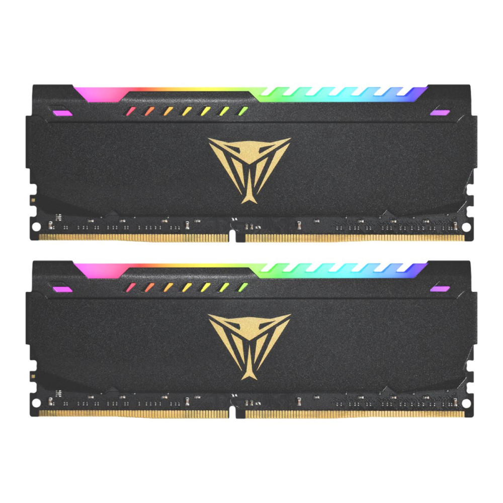Patriot Extreme Performance Viper Steel RGB - DDR4 - sats - 16 GB: 2 x 8 GB - DIMM 288-pin / PC4-25600 - ej buffrad