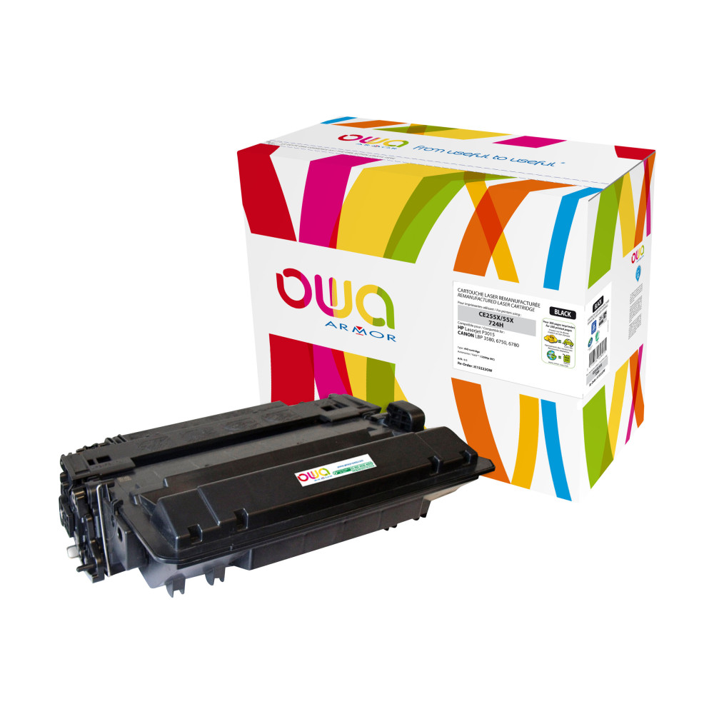 OWA - svart - kompatibel - återanvänd - tonerkassett (alternativ för: HP 55X)