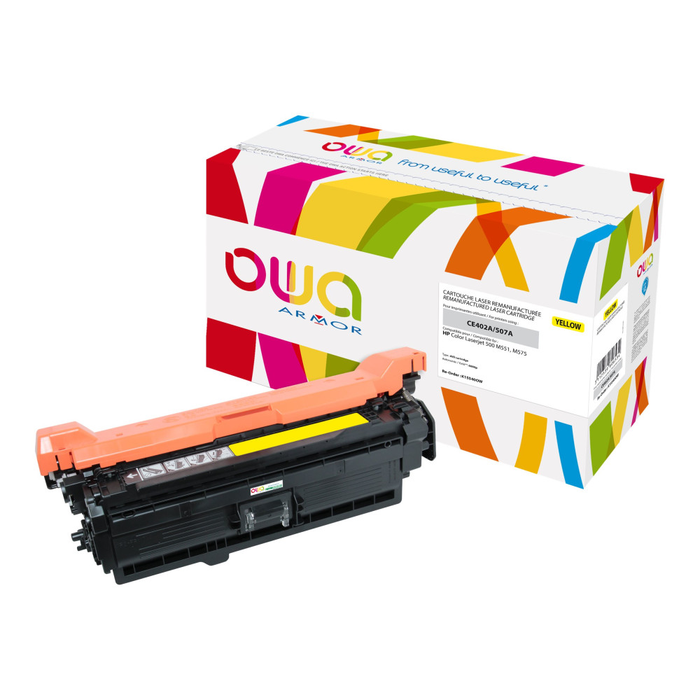 OWA - gul - kompatibel - återanvänd - tonerkassett (alternativ för: HP CE402A)