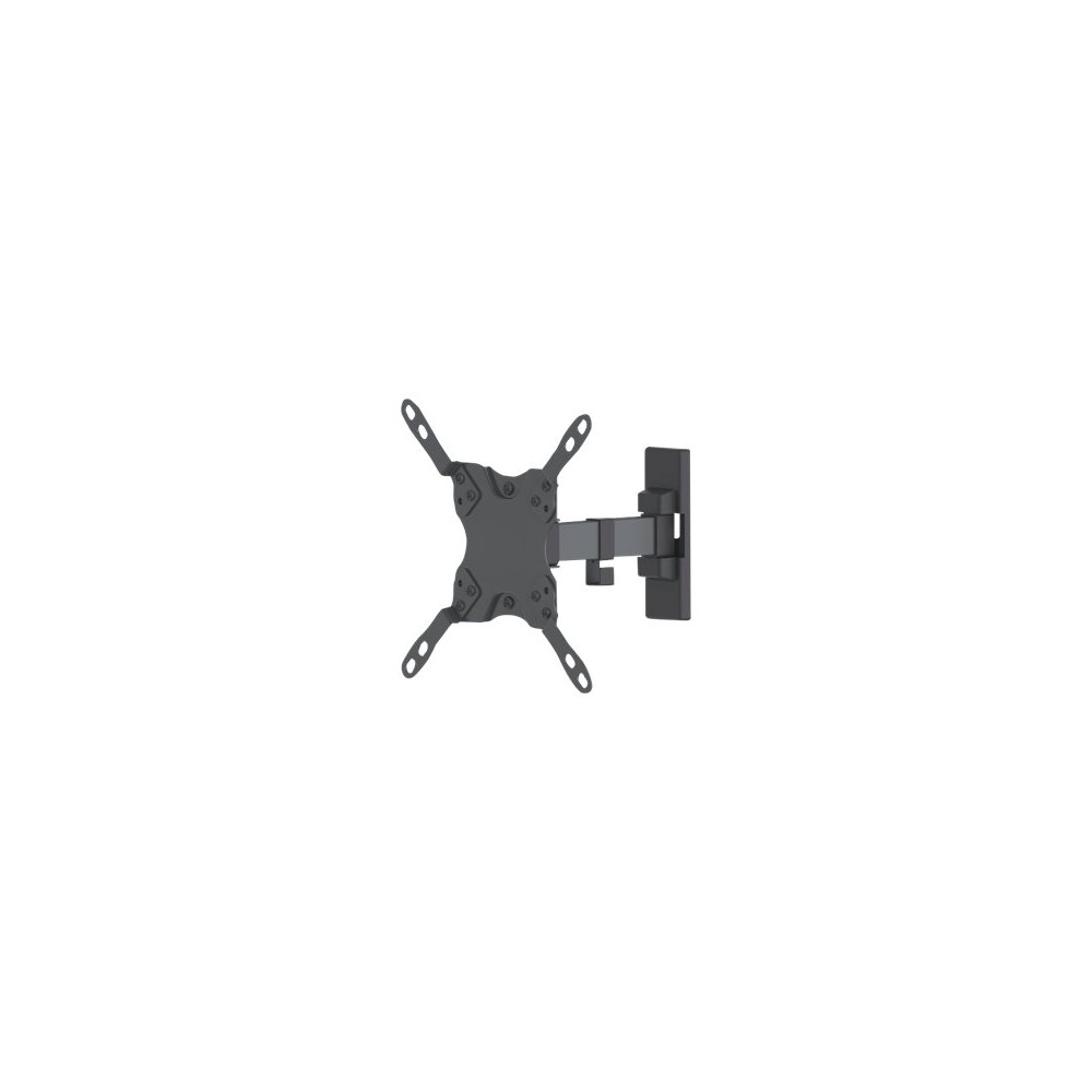 Manhattan TV & Monitor Mount, Wall, Tilt and Swivel, 1 screen, Screen Sizes: 13-42", Black, VESA 75x75 to 200x200mm, Max...
