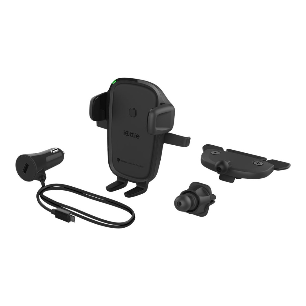 iOttie Easy One Touch 2 trådlös laddningshållare för bil + bilströmsadapter - 10 Watt