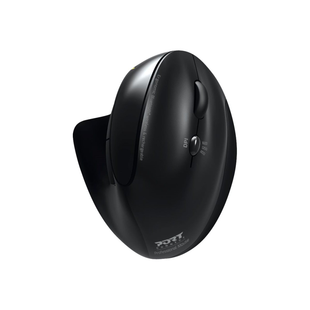 PORT Connect Professional - vertikal mus - 2.4 GHz, Bluetooth 3.0, Bluetooth 5.0
