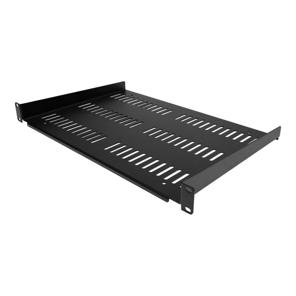 StarTech.com 1U-serverrackhylla - Universellt ventilerat fribärande fack med rackfäste för 19-tums rack och skåp för nät...