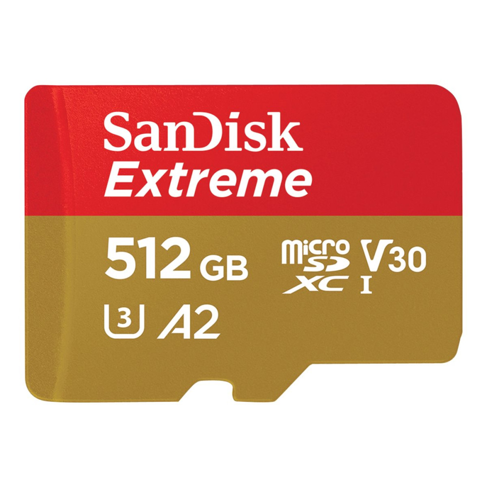 SanDisk Extreme - flash-minneskort - 512 GB - mikroSDXC UHS-I