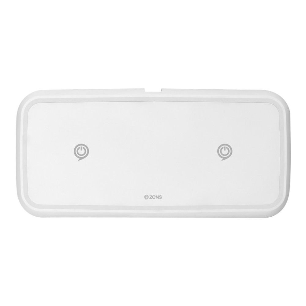 ZENS Dual Fast Wireless Charger trådlös laddningsmatta - + växelströmsadapter - 20 Watt