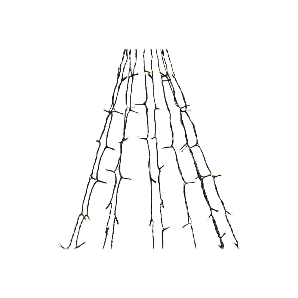 Nedis SmartLife - stränglampor - LED - 10 LEDs/m - 4.21 W - varmt vitt ljus - 2700-3000 K - träd - svart