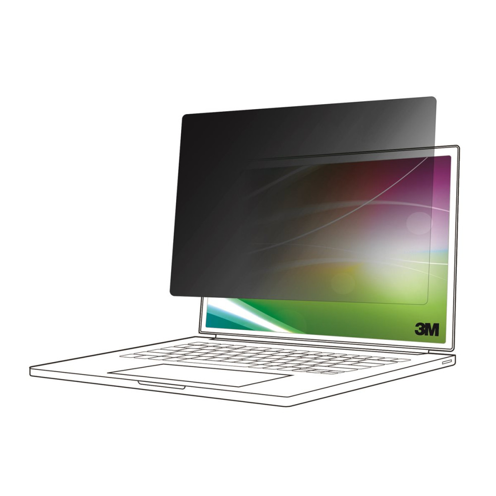 3M Bright Screen Privacy Filter - sekretessfilter till bärbar dator - för laptop med helskärm