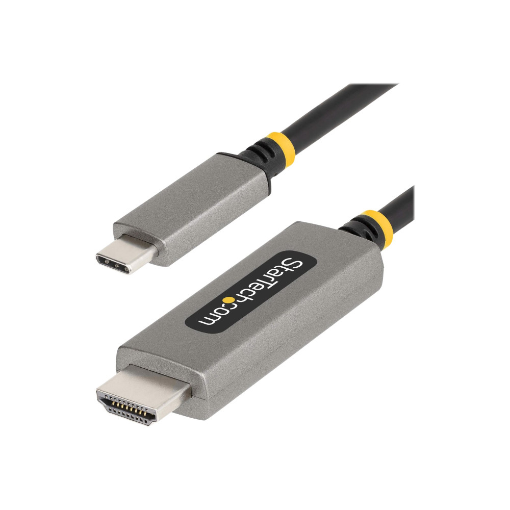 StarTech.com 6ft (2m) USB-C to HDMI Adapter Cable, 8K 60Hz, 4K 144Hz, HDR10, USB Type-C to HDMI 2.1 Video Converter Cabl...