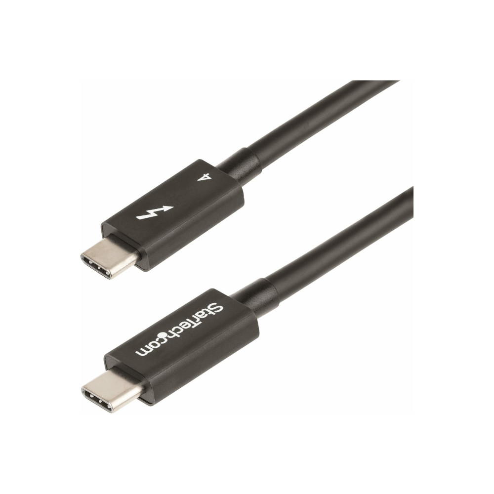 StarTech.com 1.6ft (50cm) Thunderbolt 4 Cable, 40Gbps, 100W Power Delivery, 4K/8K Video Support, Intel-Certified Thunder...