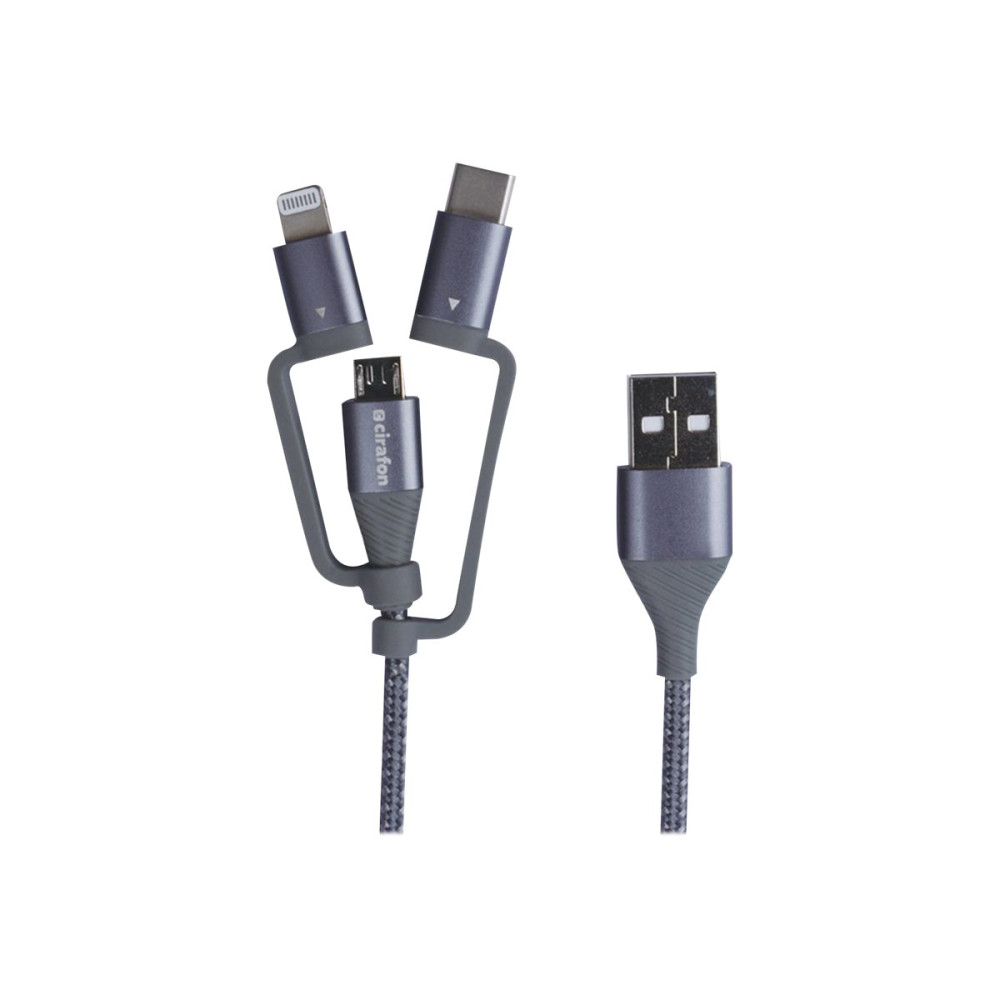 Cirafon laddnings-/datakabelsats - Lightning / USB - 1.2 m