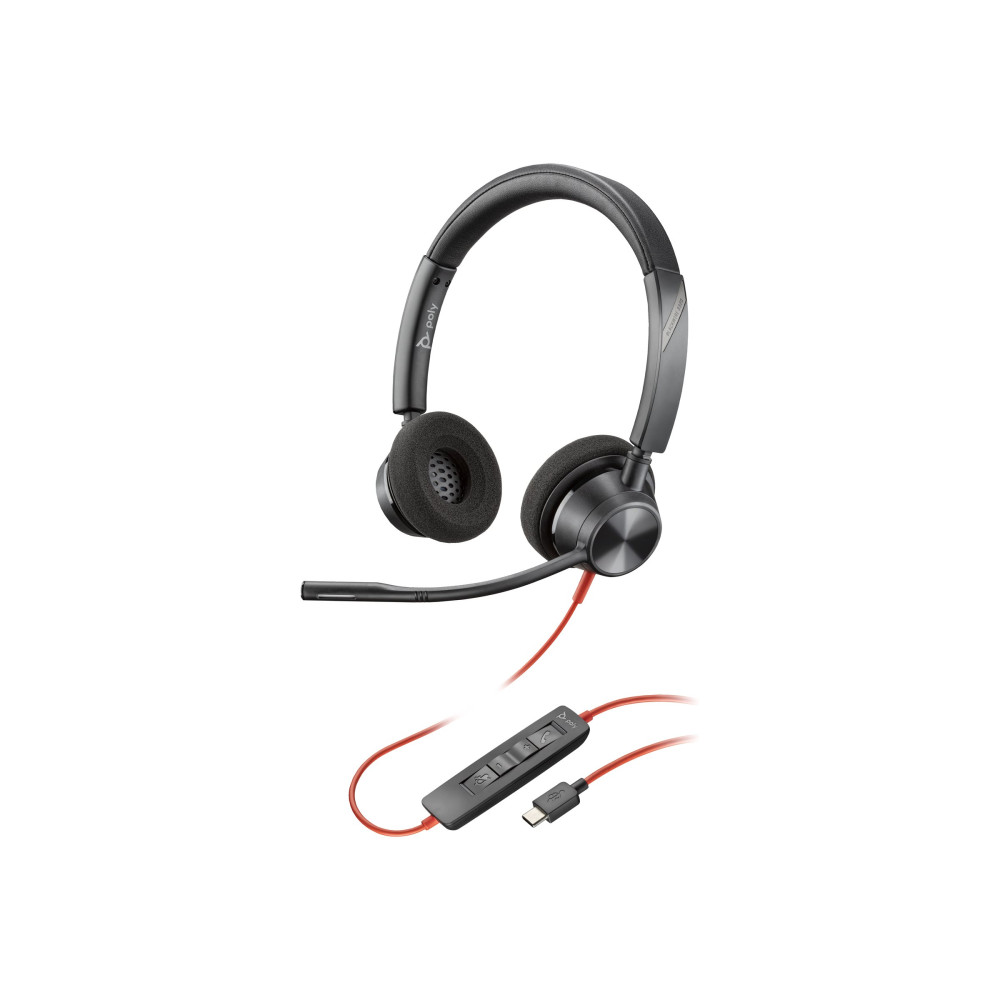 HP Poly Blackwire 3320 - headset - USB-C