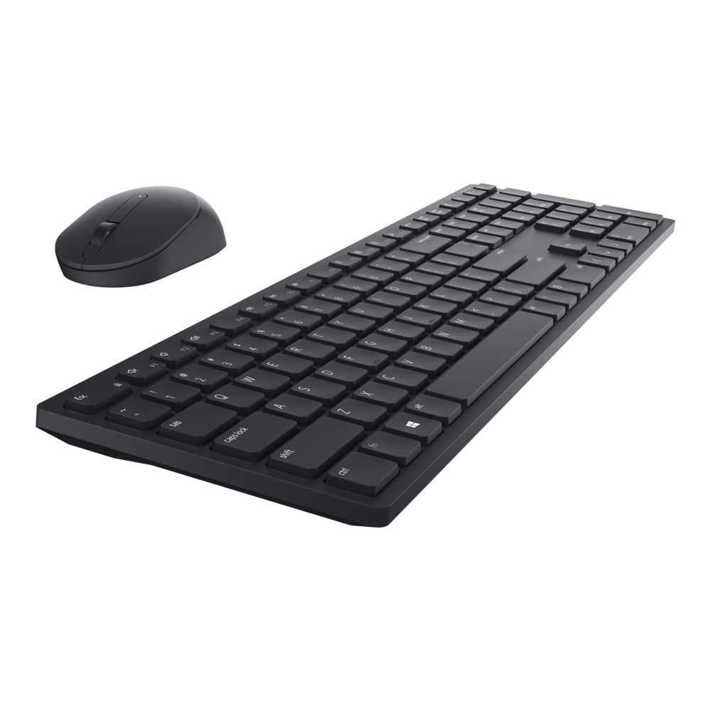 Dell Pro KM5221W - sats med tangentbord och mus - QWERTY - hela norden - svart Inmatningsenhet