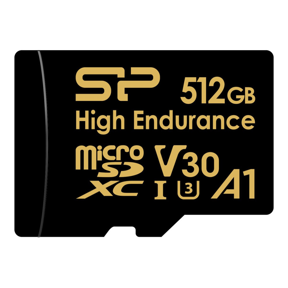 SILICON POWER Golden Series - High Endurance - flash-minneskort - 512 GB - microSDXC UHS-I U3