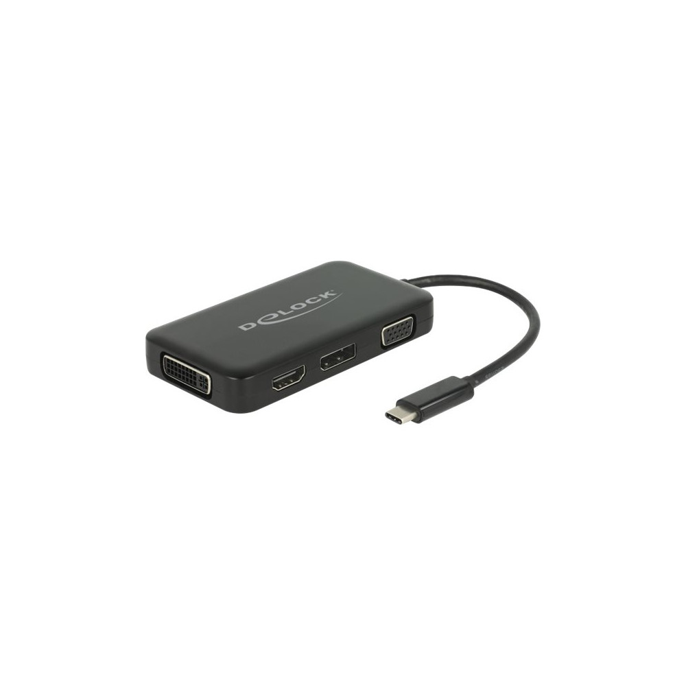 Delock - extern videoadapter - svart