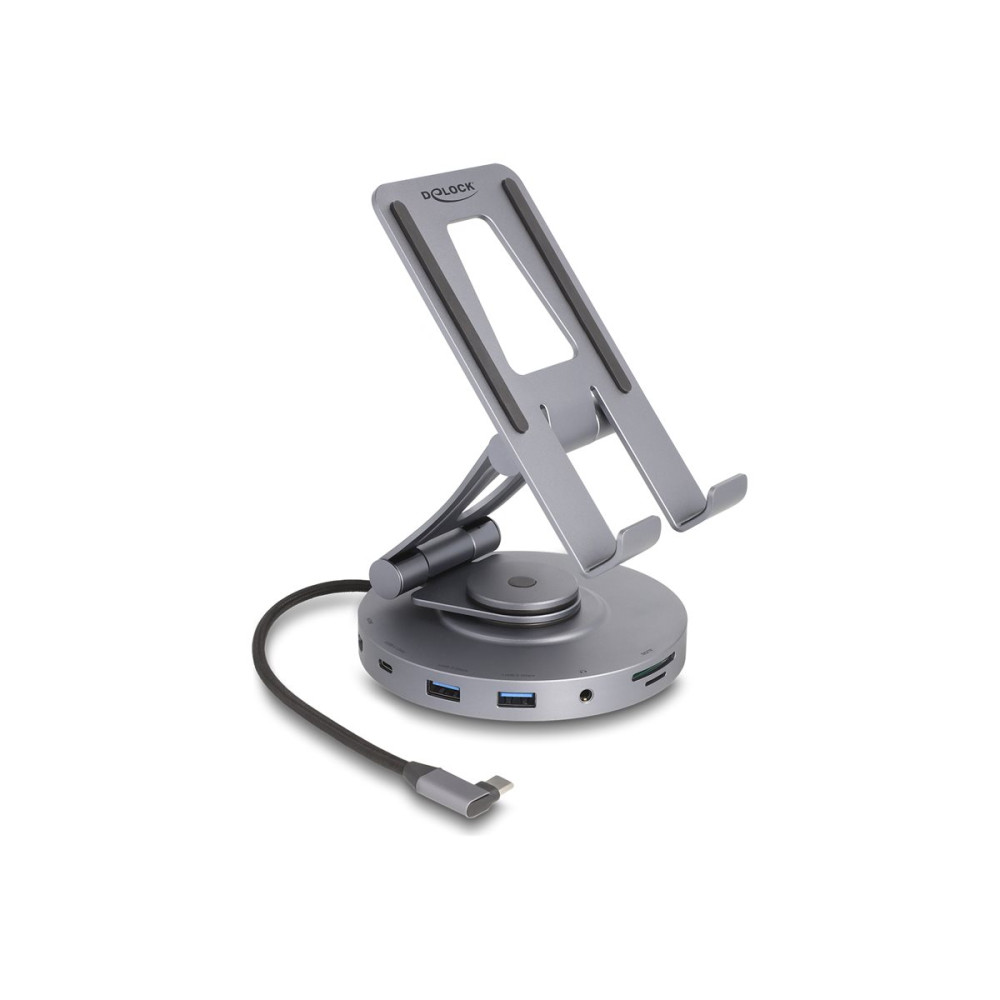 Delock - dockningsstation + surfplatteställ - USB-C / Thunderbolt 3 - HDMI