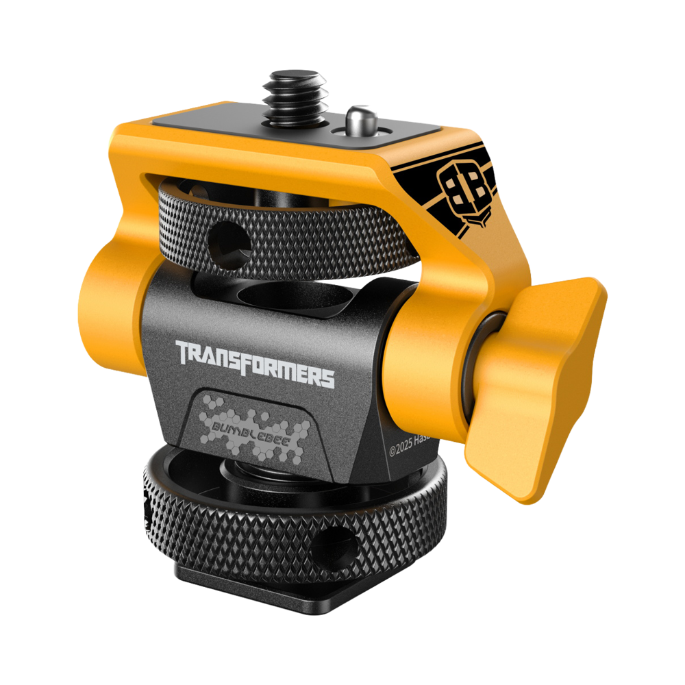 SmallRig 5519 Swivel and Tilt Adjustable Monitor Support with Cold Shoe（BumbleBee Edition）