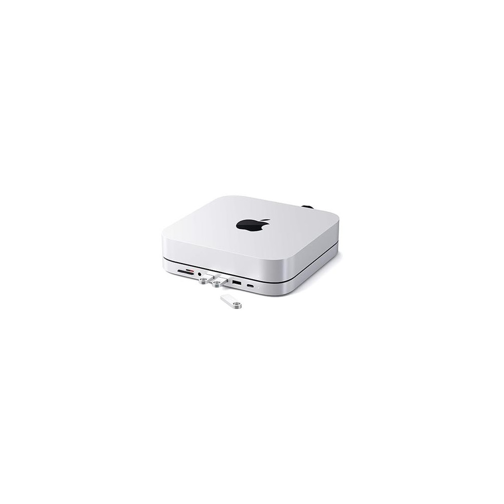 Satechi ST-ABHFS Type-C Aluminium Stand & Hub - dockningsstation - USB-C