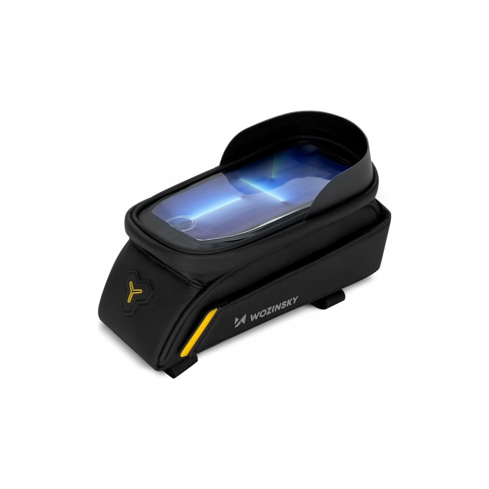 Wozinsky ramväska för cykel med telefonväska 1l svart (WBB25...