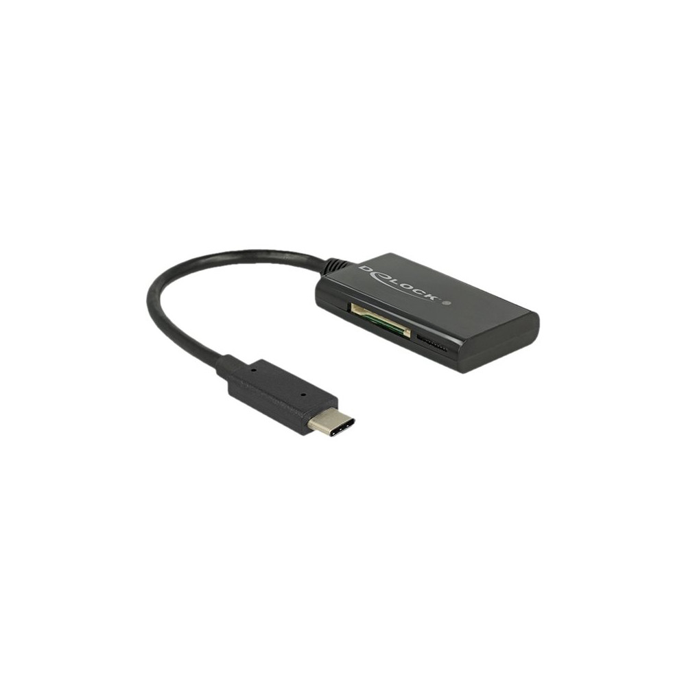 Delock USB 3.1 Gen 1 Card Reader USB Type-C male 4 Slots - kortläsare - USB-C