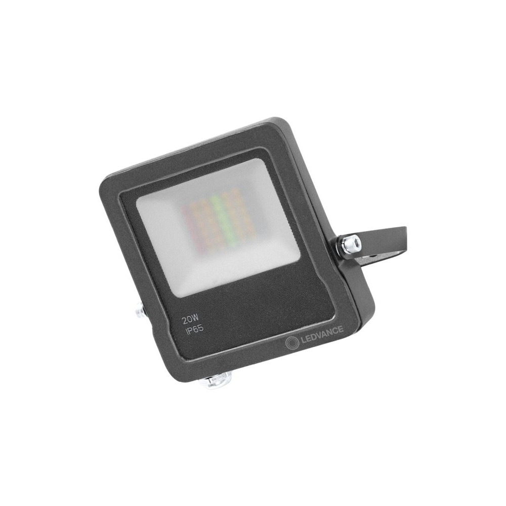 LEDVANCE SMART+ - strålkastare - LED - 20 W - RGBW/varmvitt ljus - 3000 K - mörkgrå