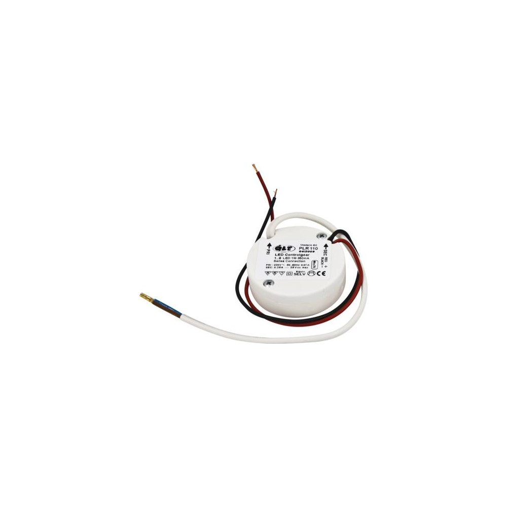 Konstantströmsdrivdon för LED-ljuskällor 350mA, 1W, 1-10,5W,...