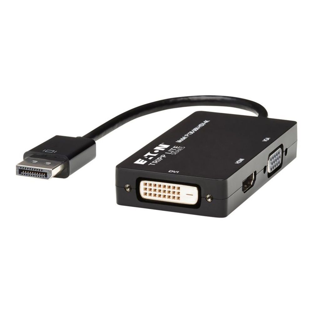 Eaton Tripp Lite Series DisplayPort to VGA / DVI / HDMI 4K x 2K @ 24/30Hz Adapter Converter - videokonverterare