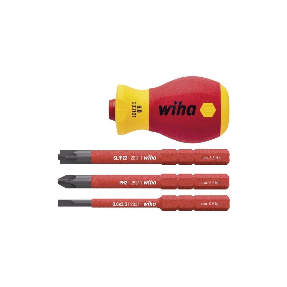 Wiha STUBBY VDE Utbytbart handtag Handtagsdiameter: 34 mm Lä...
