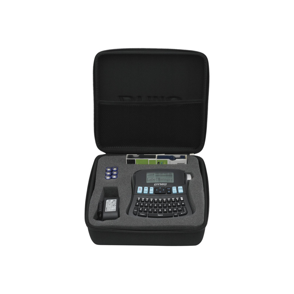 DYMO LabelMANAGER 210D Kit - etikettskrivare - svartvit - termisk överföring