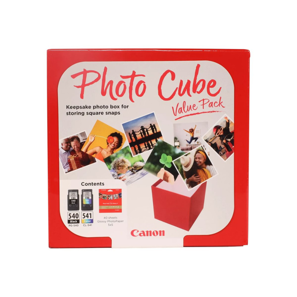Canon PG-540/CL-541 Photo Value Pack - 2-pack - färg (cyan, magenta, gul), svartfärgad - original - blank - bläckbehålla...