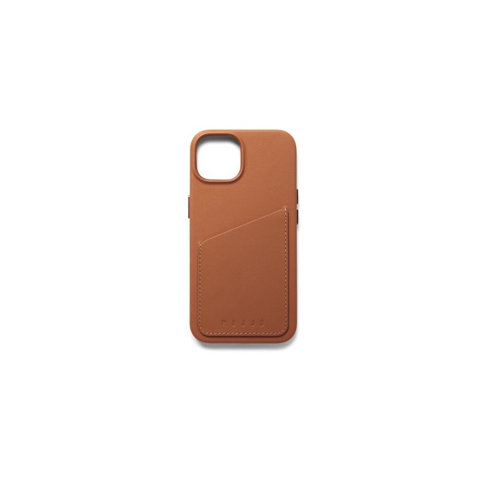 "Mujjo Plånboksfodral i läder för iPhone 14