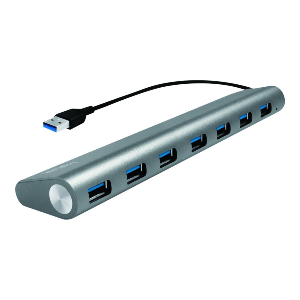 LogiLink USB 3.0 Hub 7-Port with Card Reader, Aluminum - hubb - 7 portar