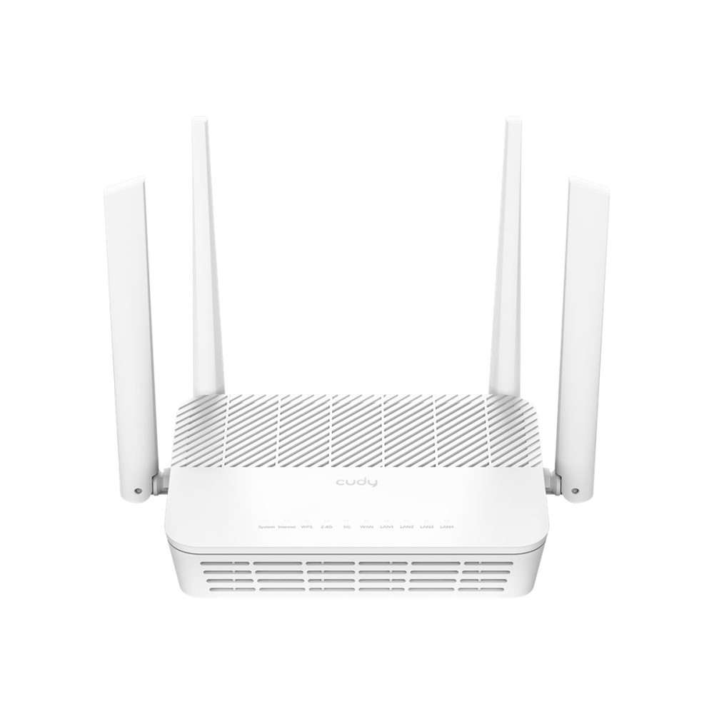 Cudy WR3000H - 1.0 - trådlös router - Wi-Fi 6 - skrivbordsmodell, väggmonterbar